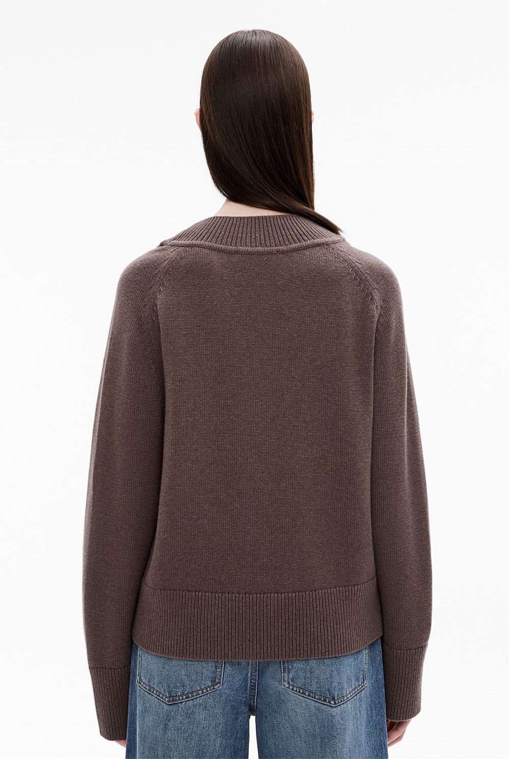 Raglan V Neck Knit