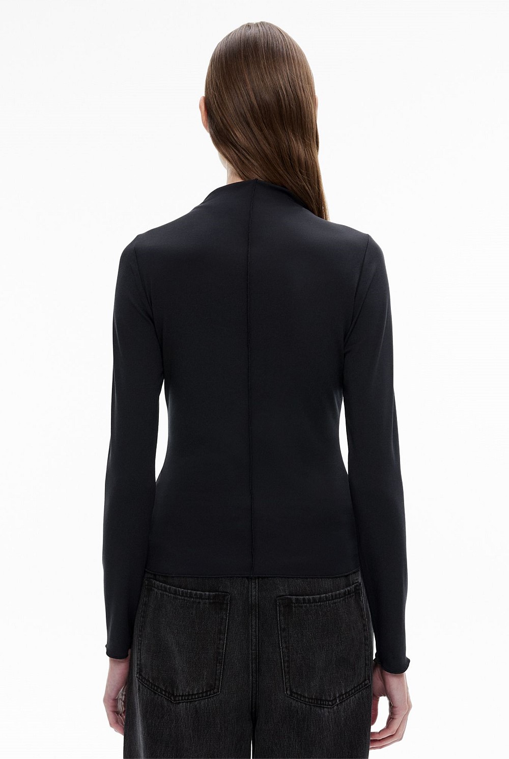 Hi Neck Jersey Top