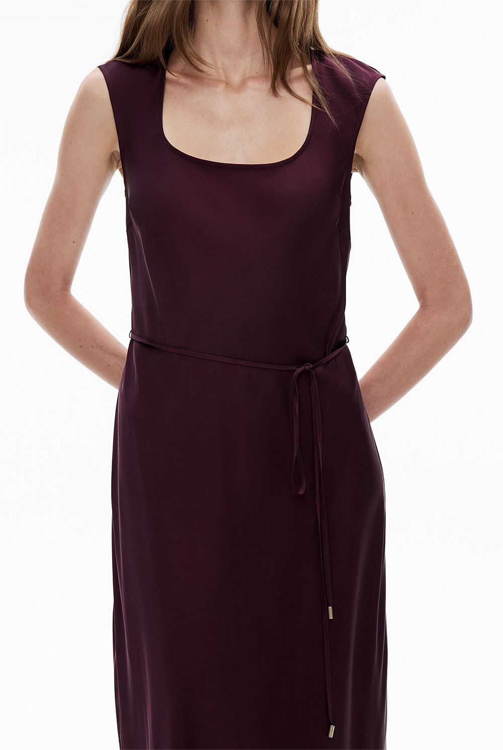 Scoop Neck Bias Dress