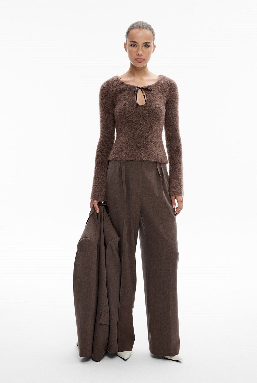 Fluffy Keyhole Knit