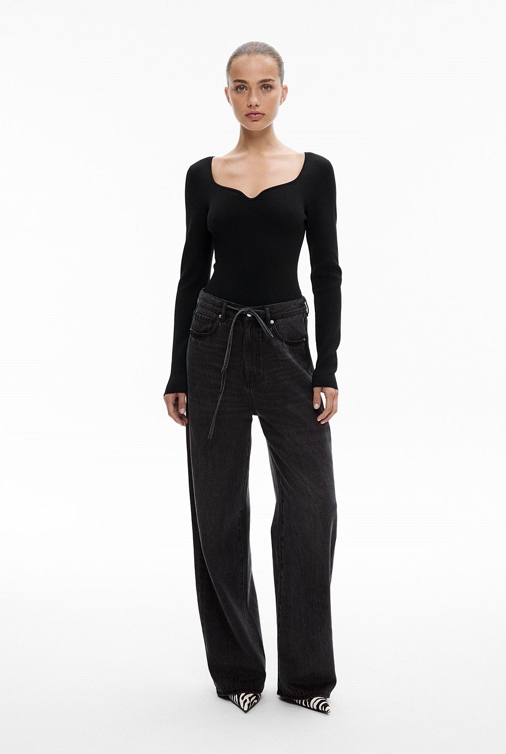 Shaped Neck Bodysuit