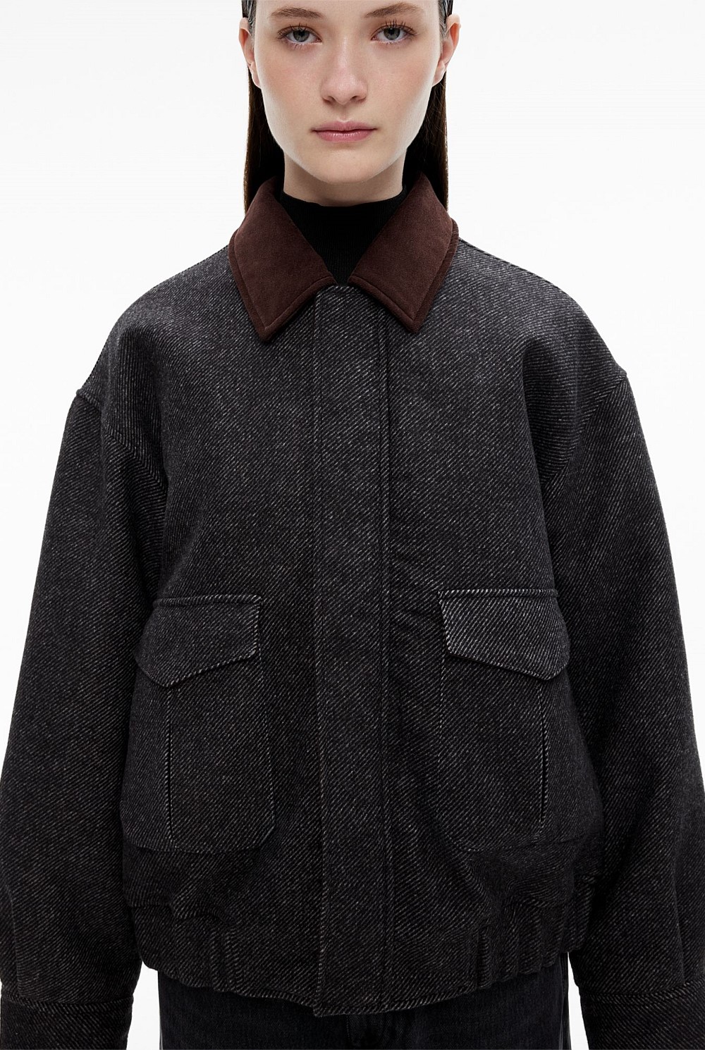 Contrast Bomber Jacket