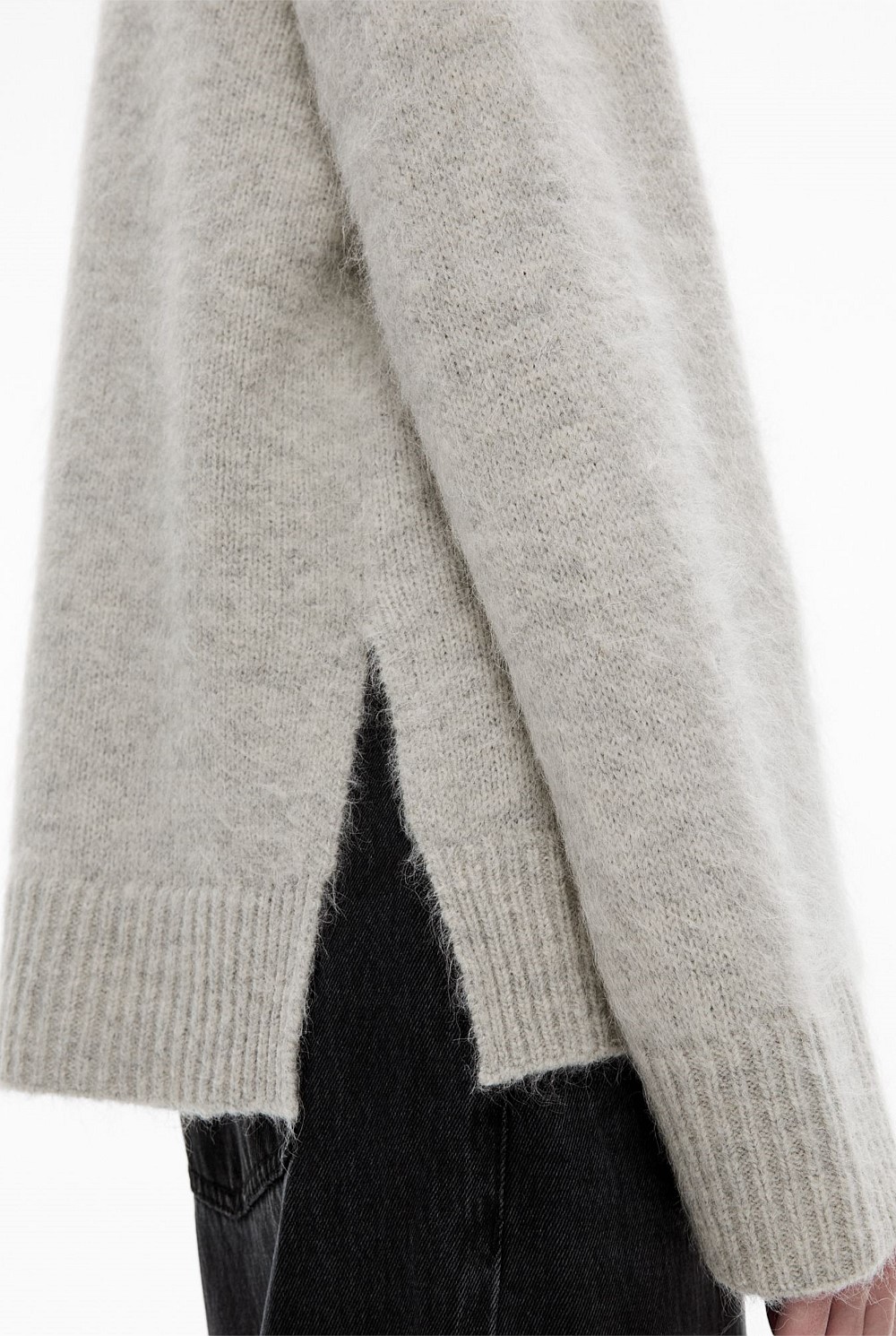 Fluffy V Neck Knit