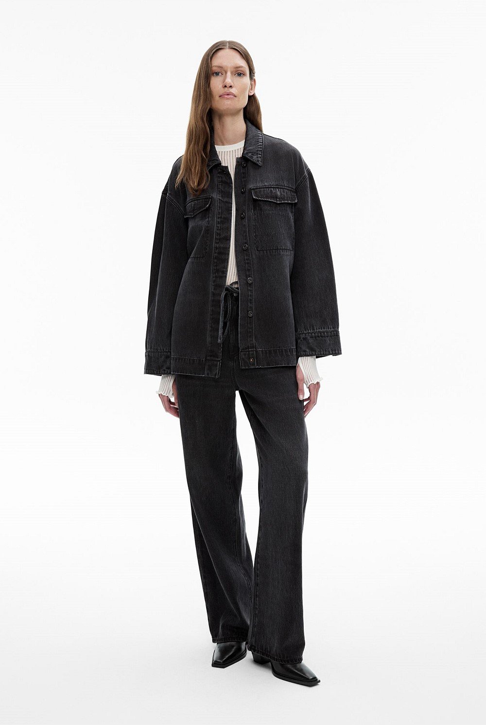 Tie Denim Shirt