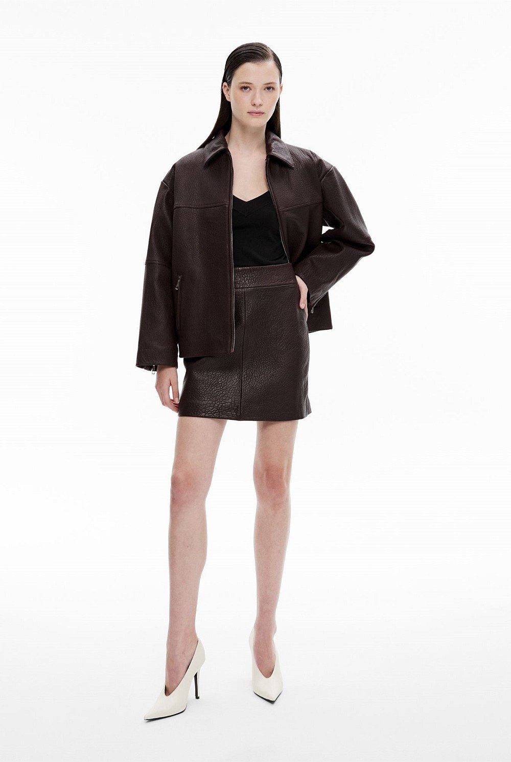 Leather Mini Skirt