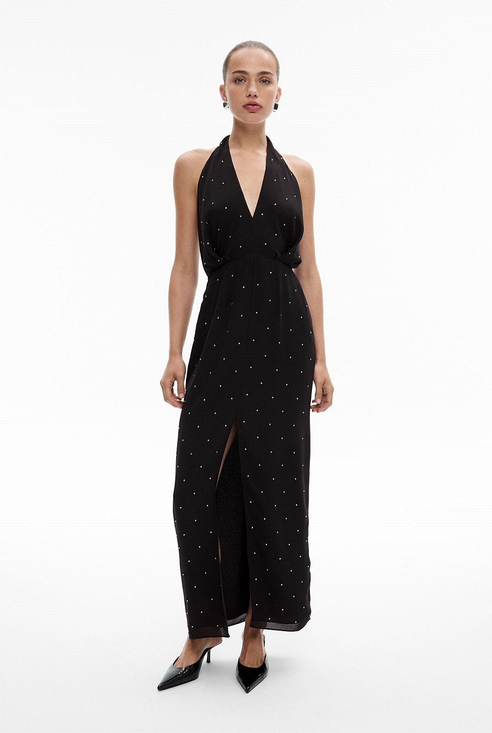 Drape Halter Dress