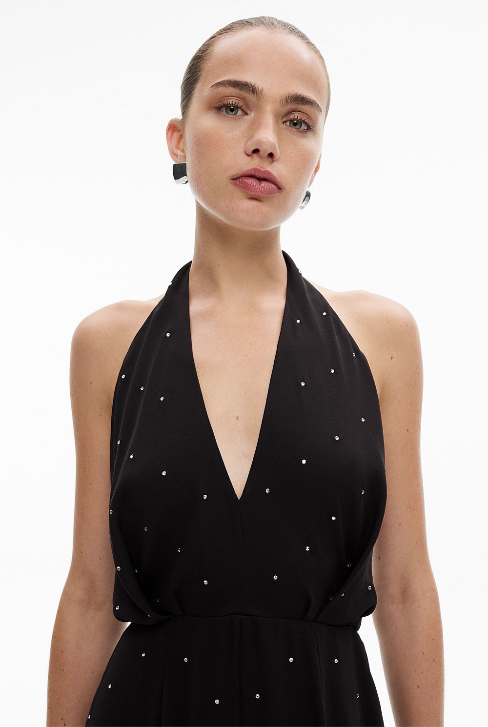 Drape Halter Dress