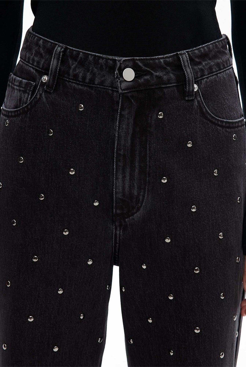Studded Denim Jean