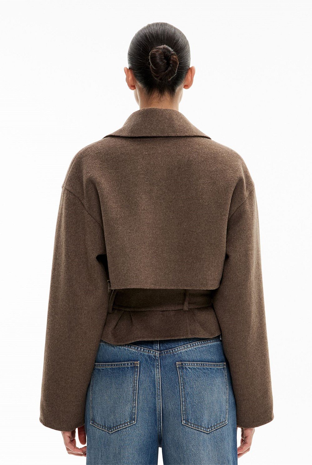Wool Blend Trench Coat