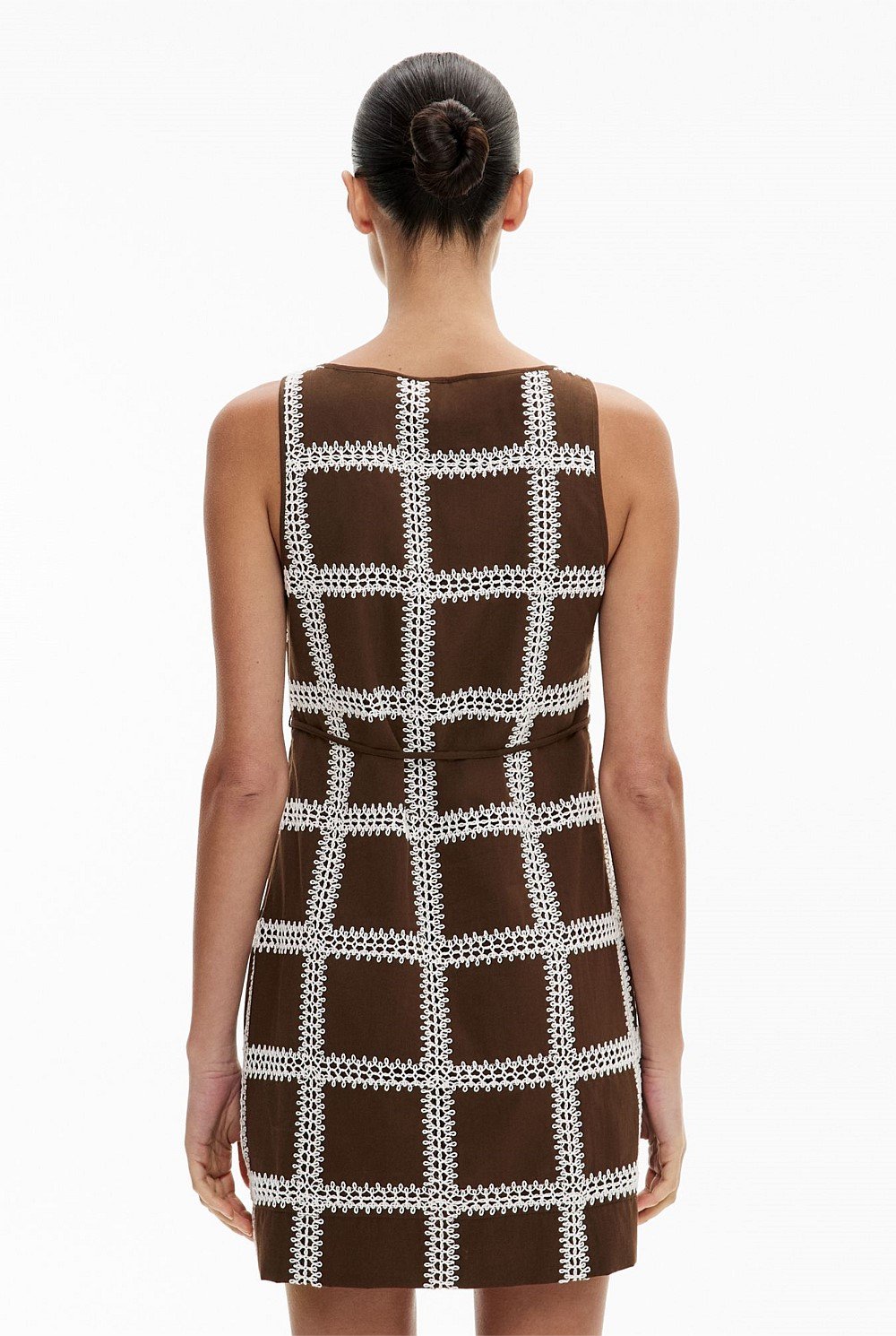 Embroidered Mini Dress