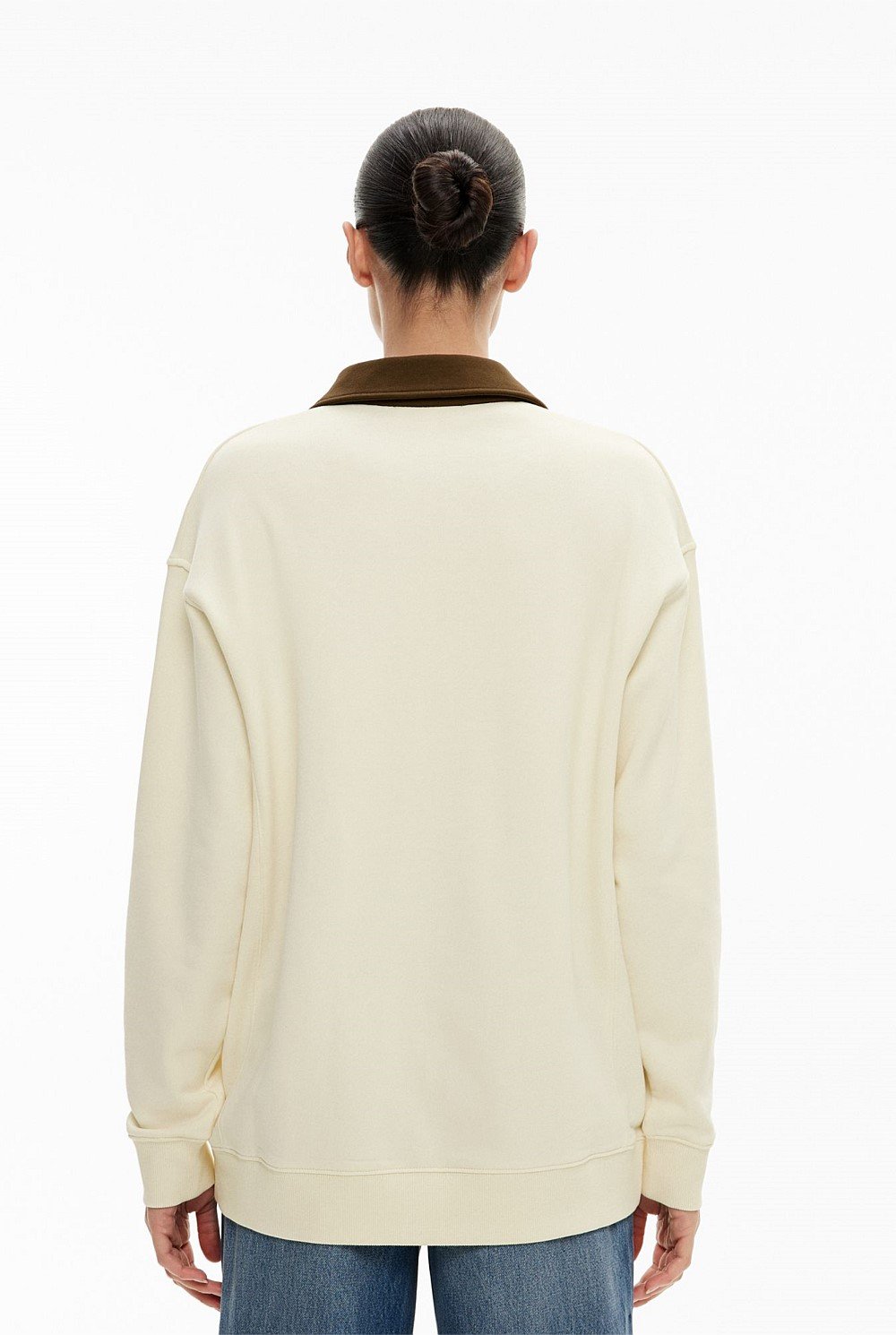 Jersey Longline Polo Top