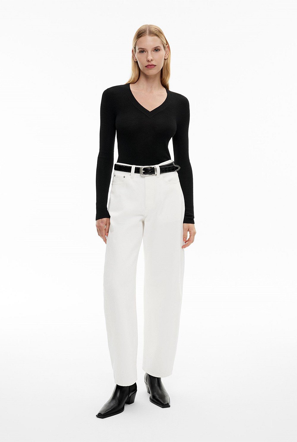 Wool V Neck Knit