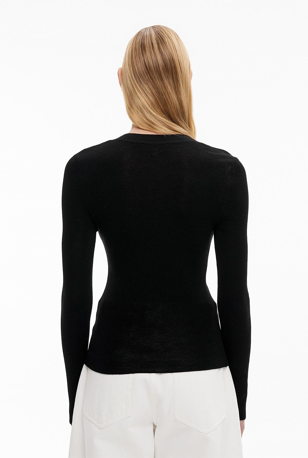 Wool V Neck Knit
