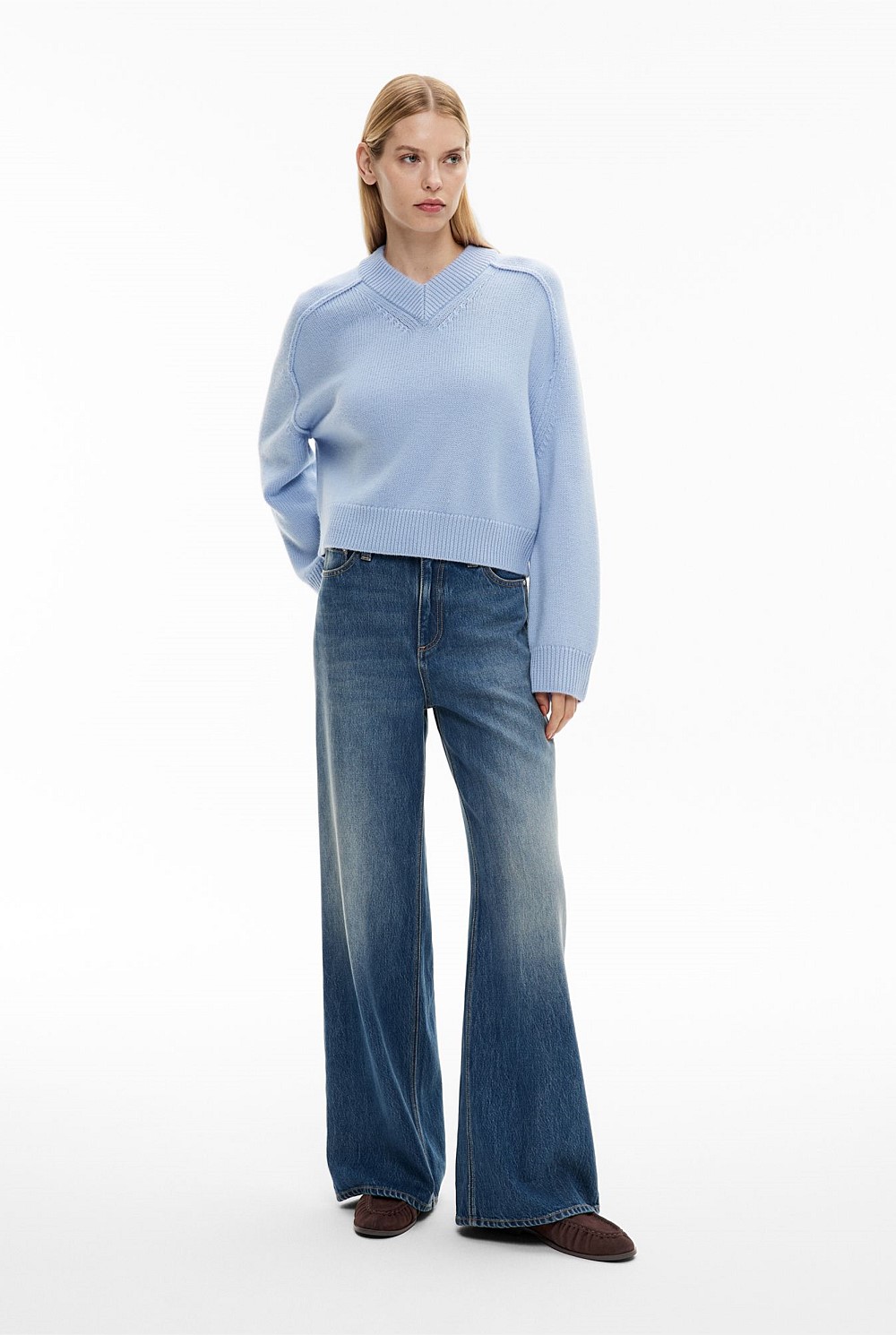 High V Knit Jumper