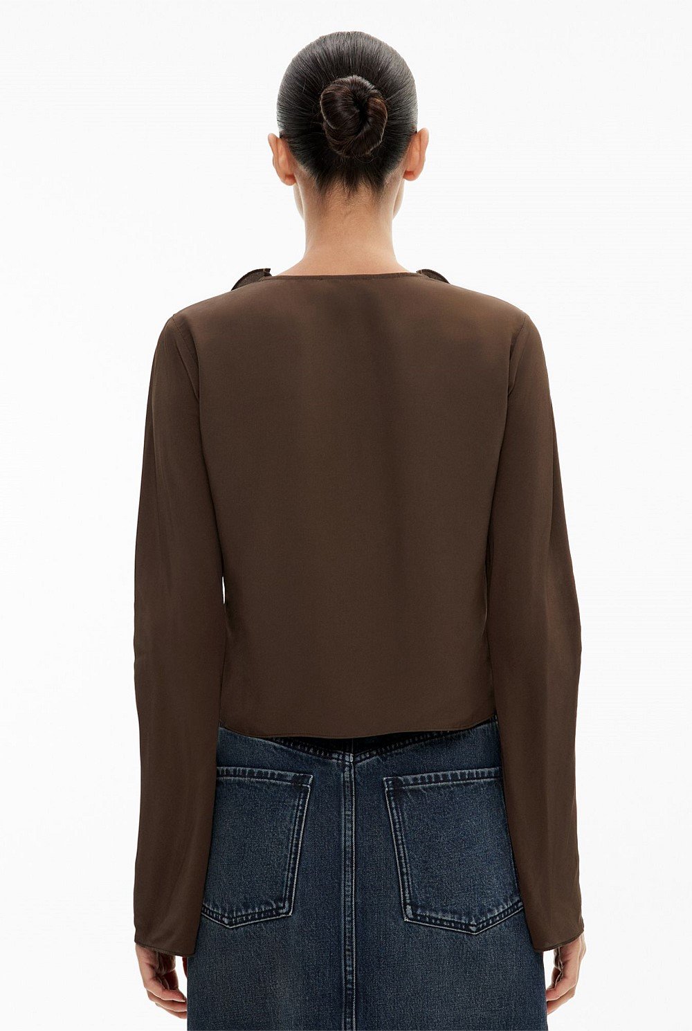 Ruffle V Neck Blouse
