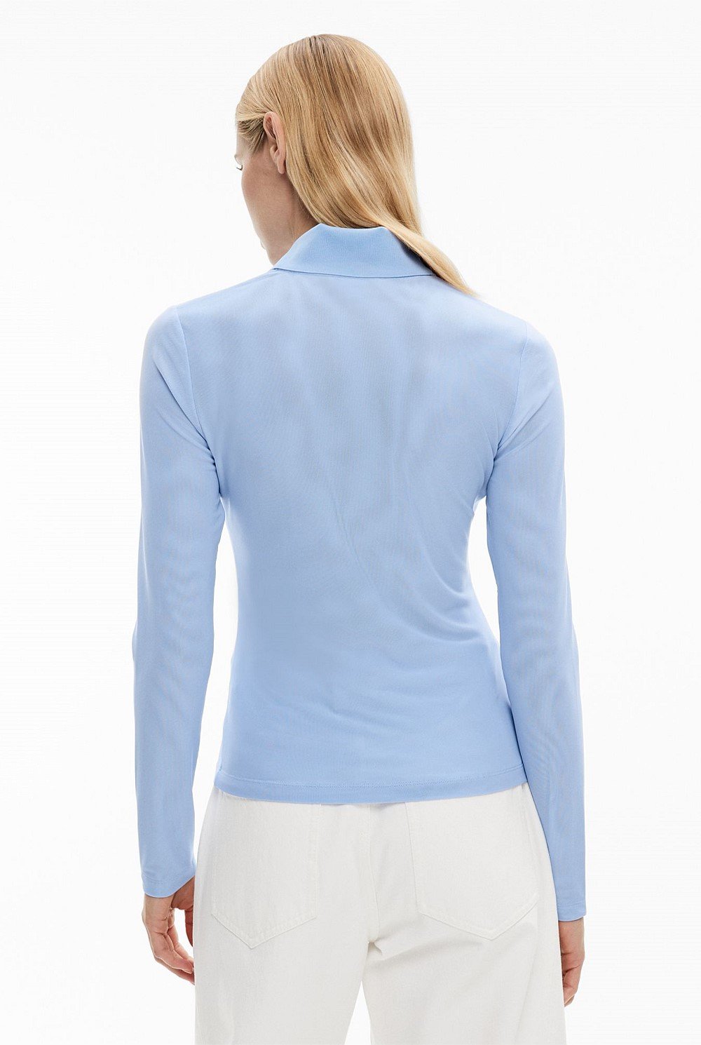 Mesh Polo Top