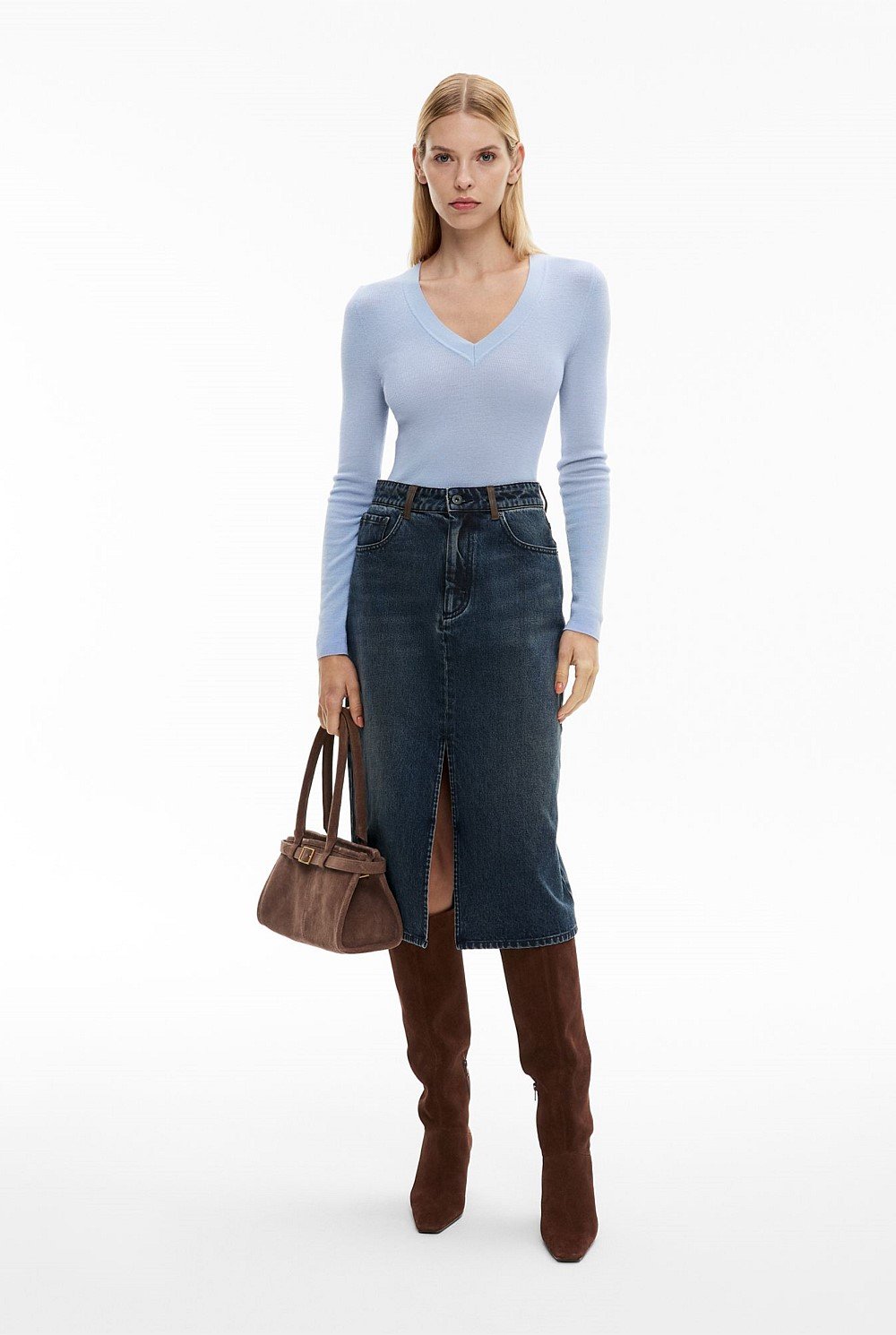 Wool V Neck Knit