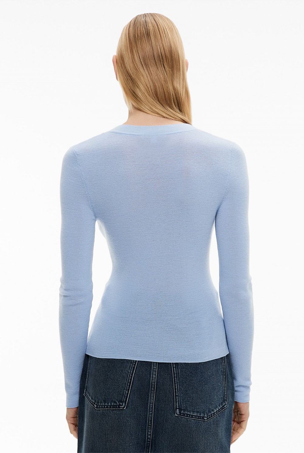 Wool V Neck Knit