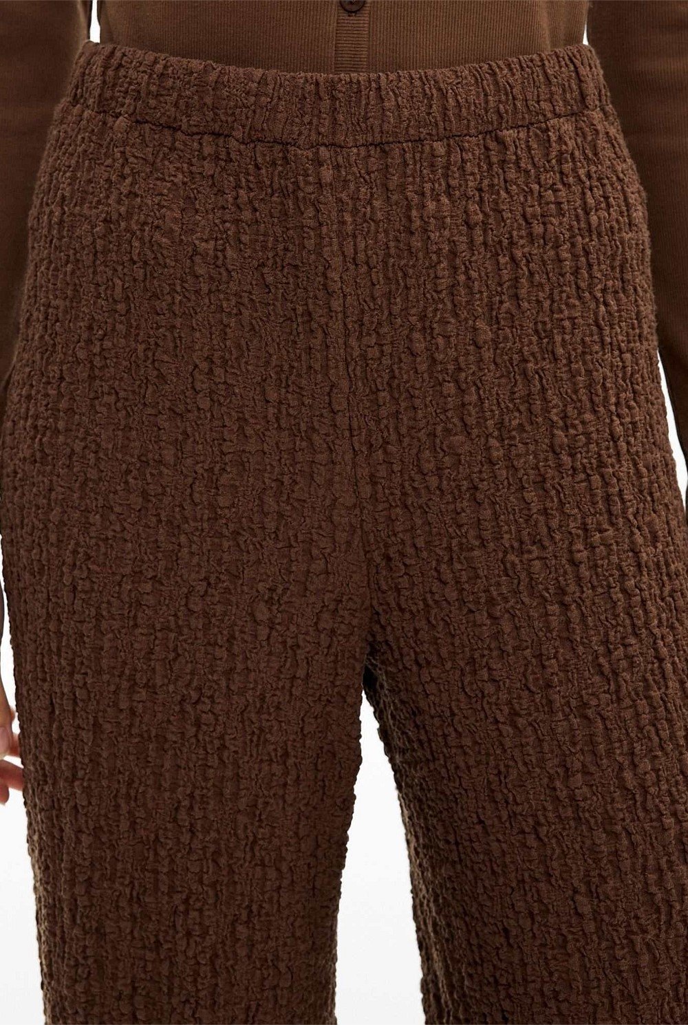 Textured Jersey Pants