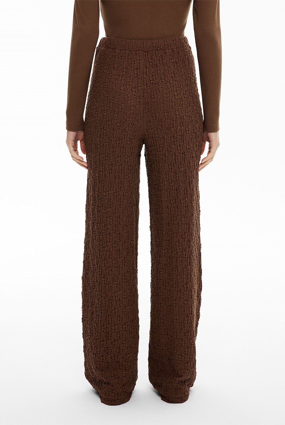 Textured Jersey Pants