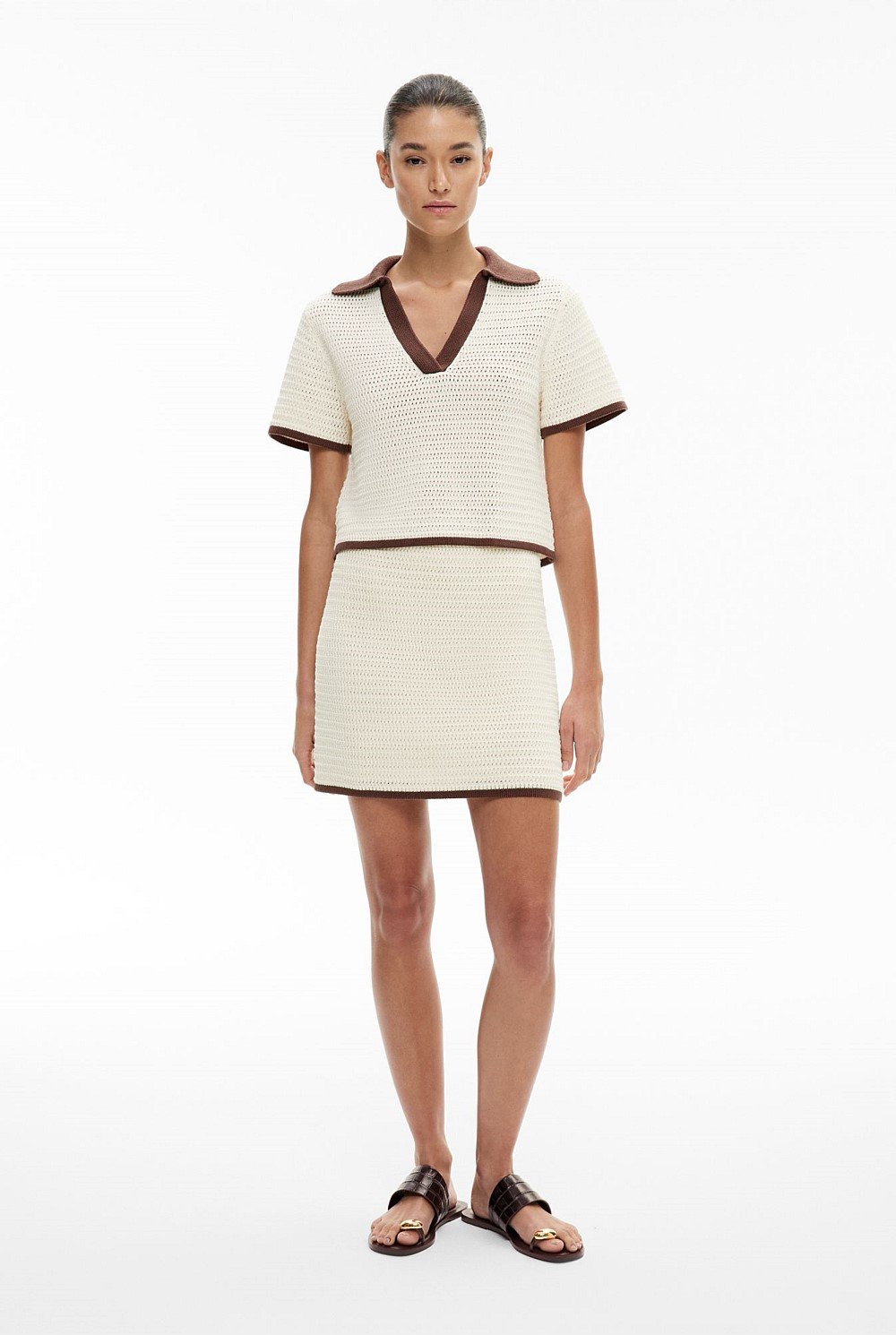 Stitch Detail Mini Skirt