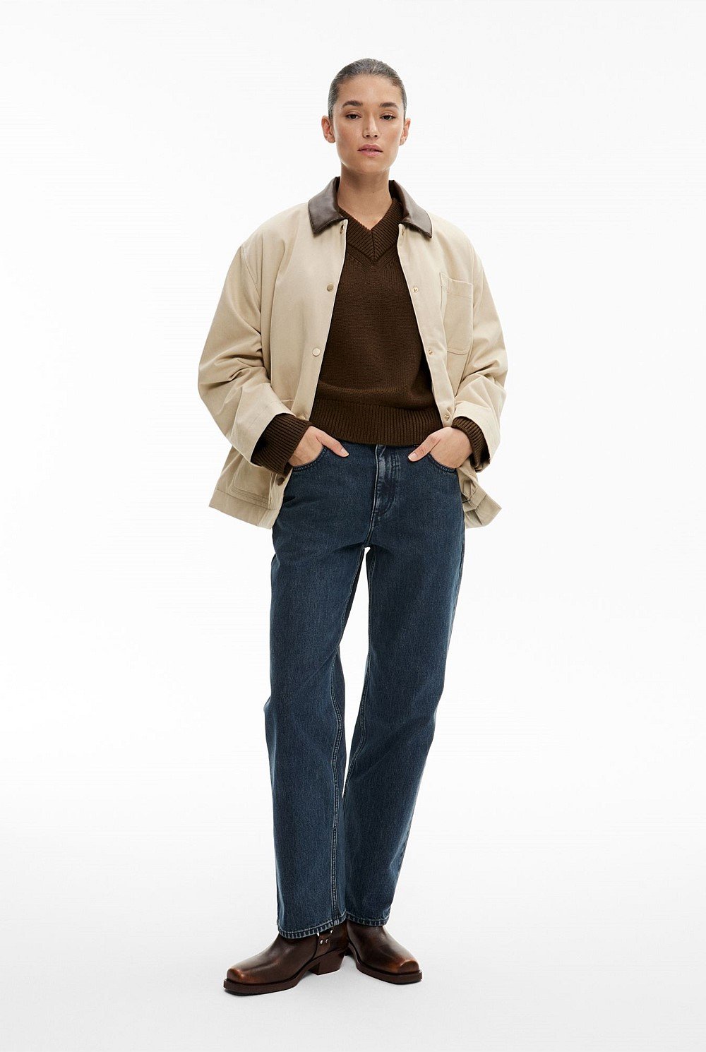 High V Knit Jumper