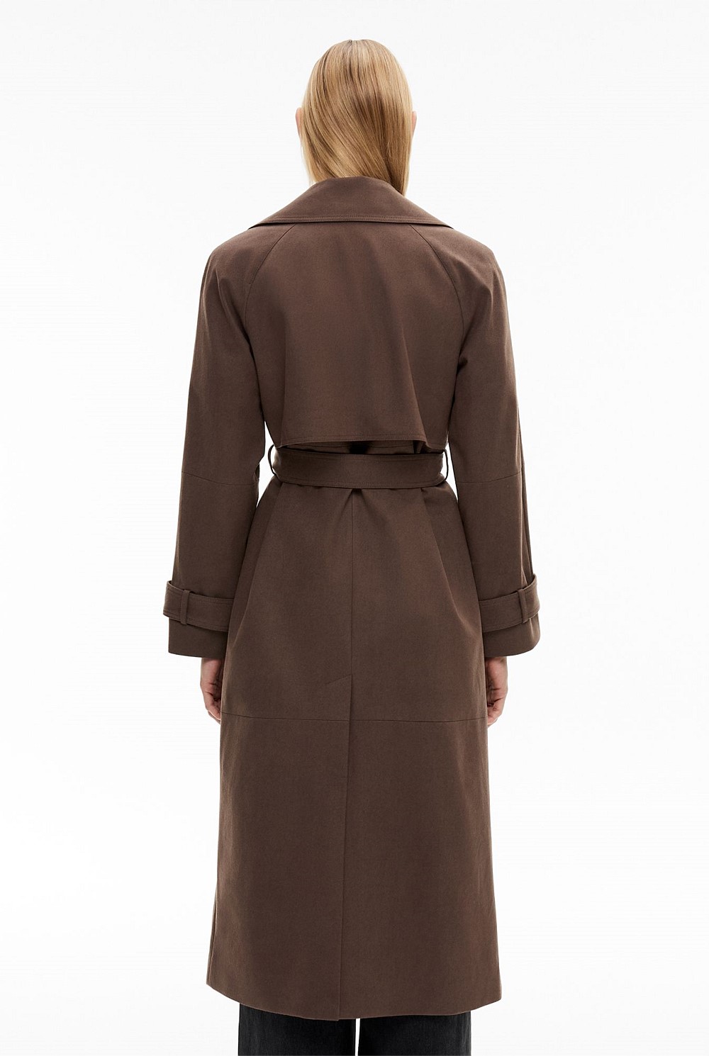 Suedette Trench