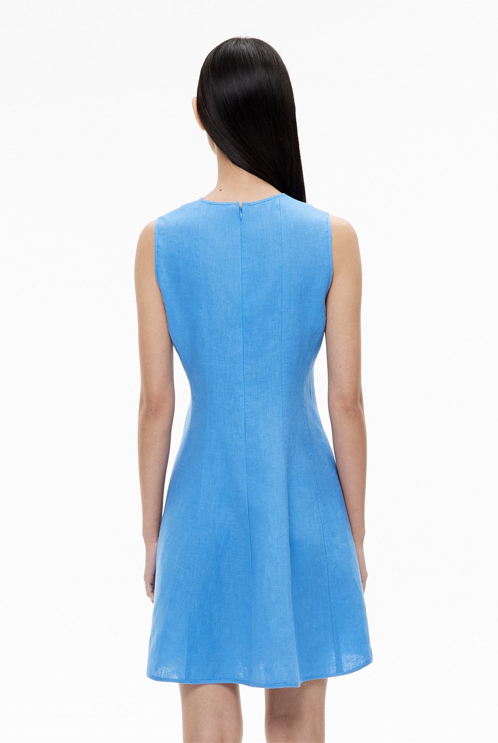 Linen Seam Mini Dress