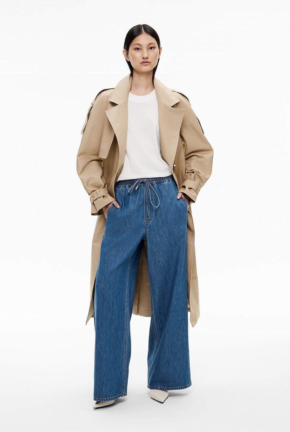 Denim Track Pants