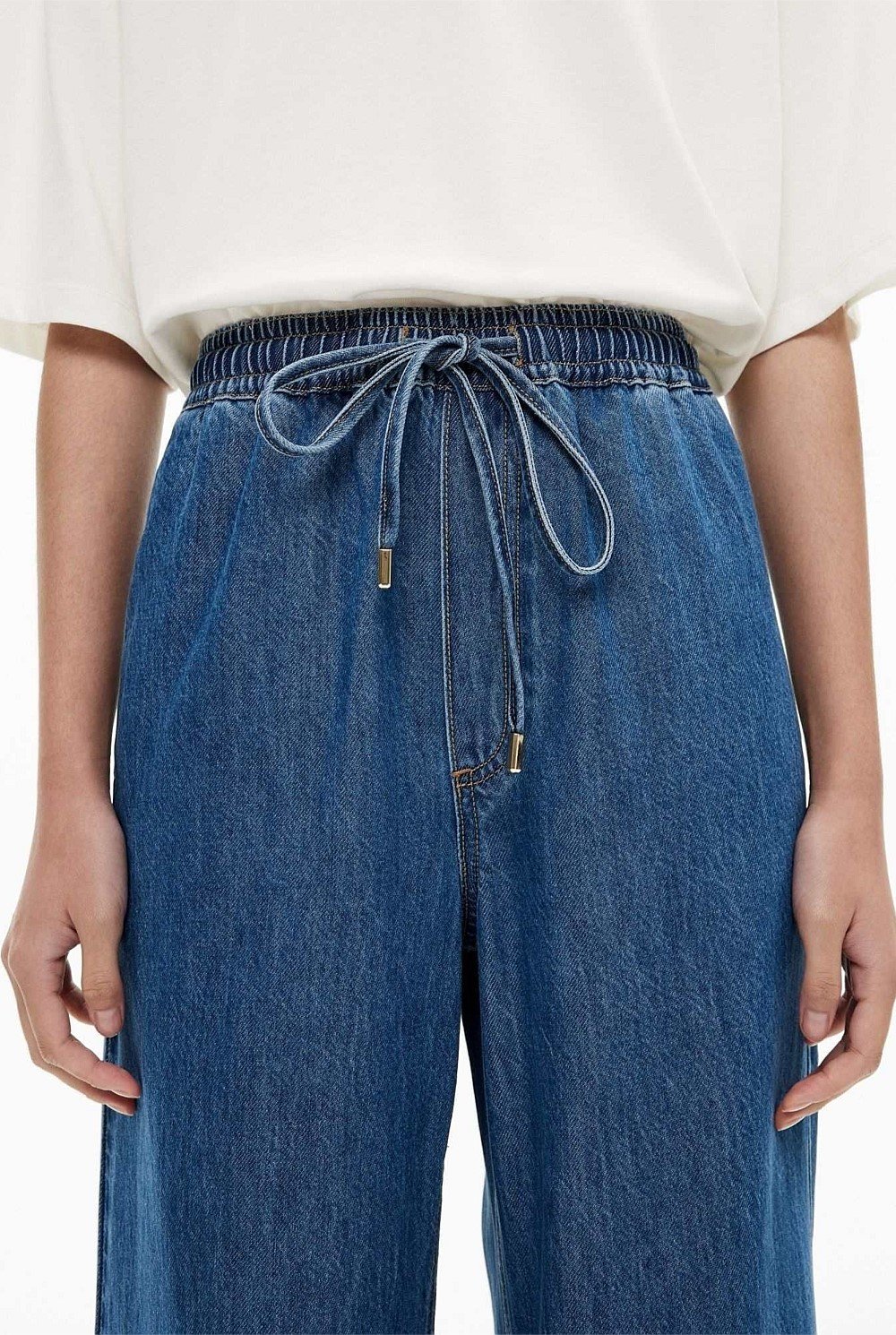 Denim Track Pants