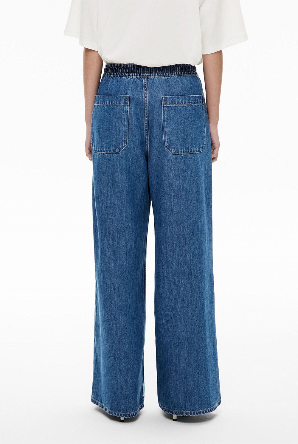 Denim Track Pants