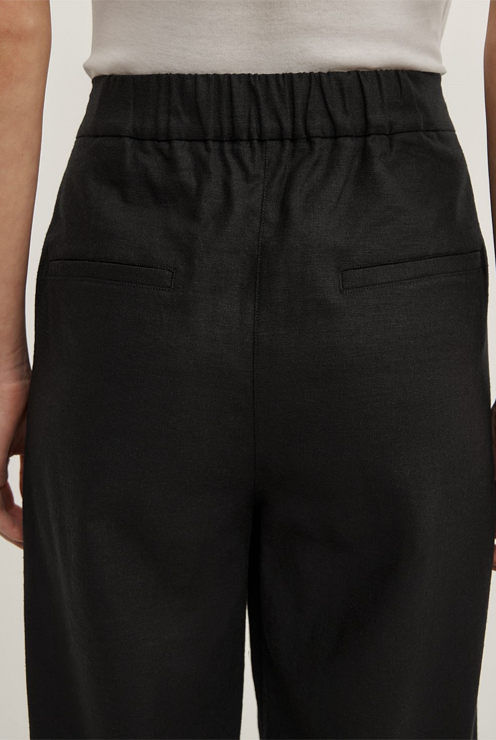 Linen Crop Pants