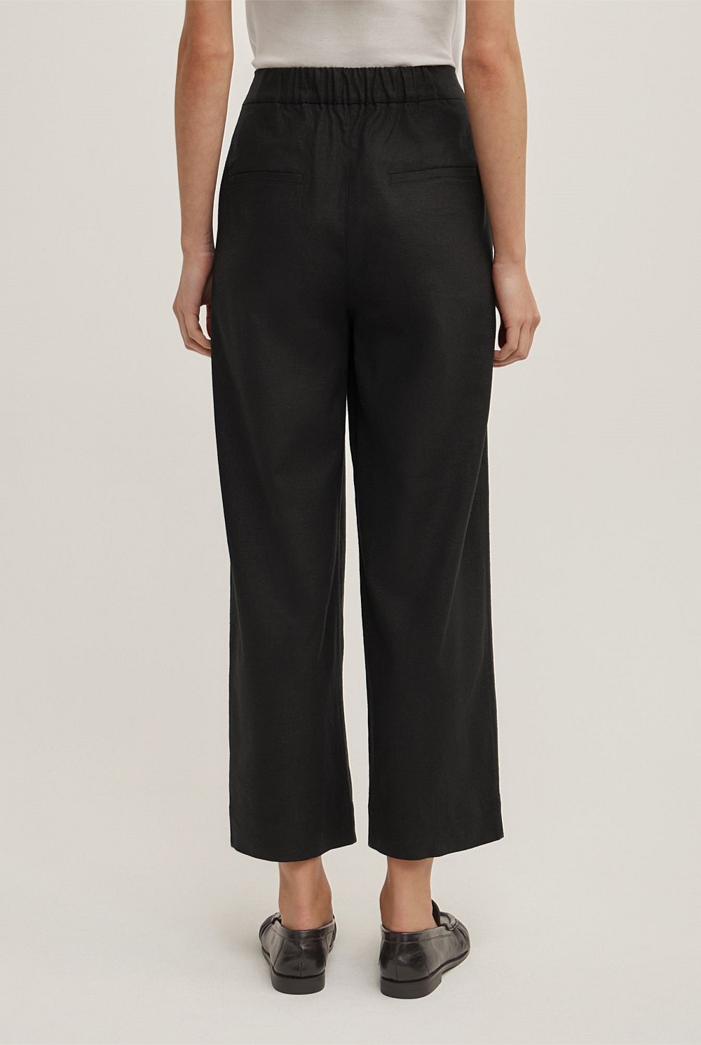 Linen Crop Pants
