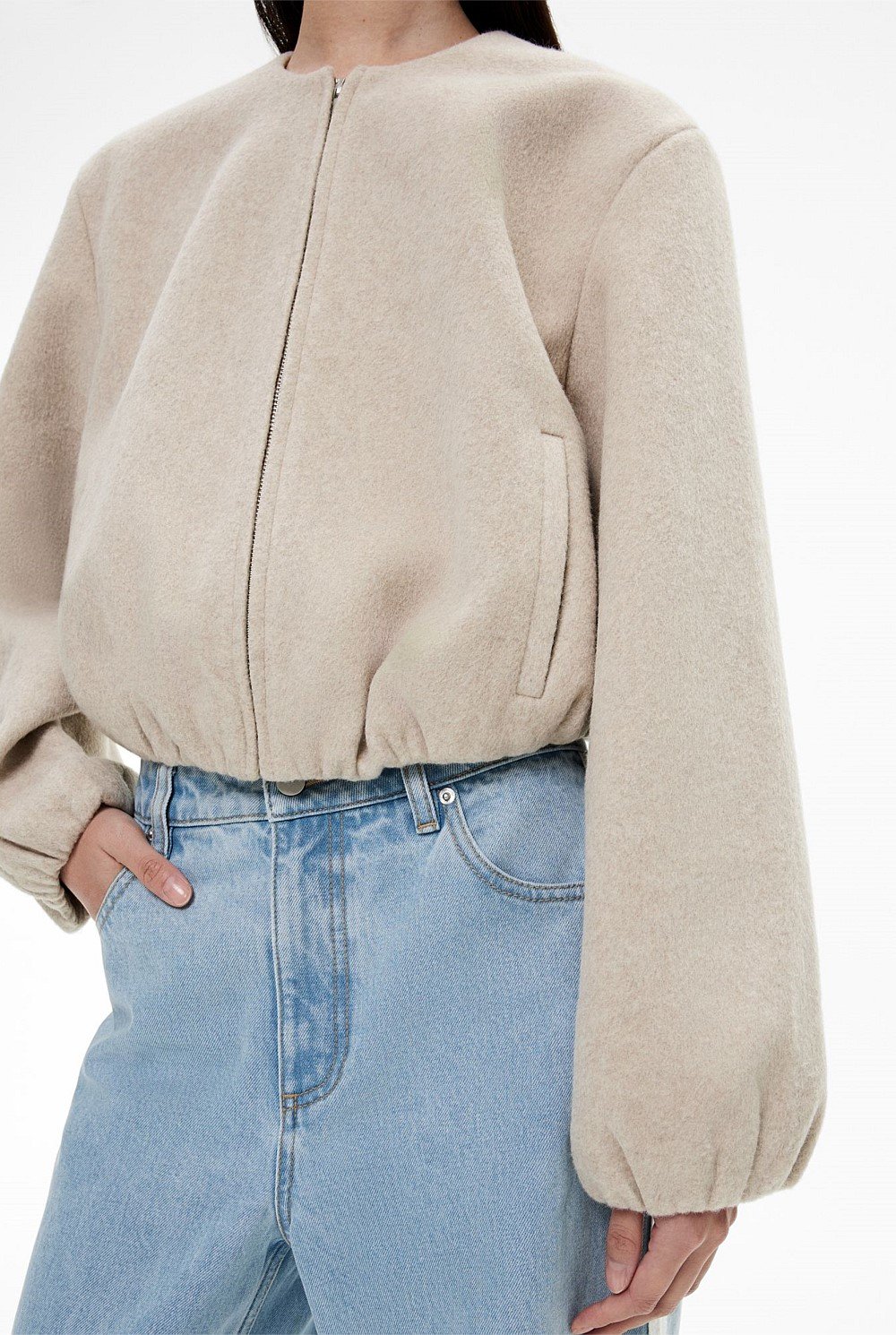 Felted Bomber Jacket