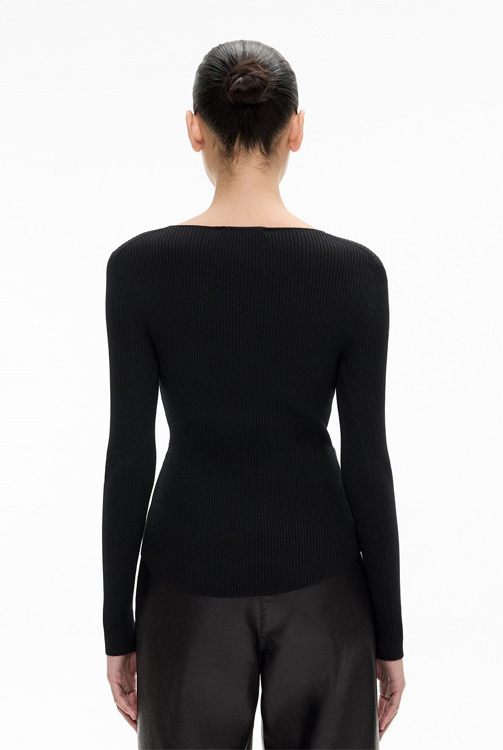 Scoop Henley Knit
