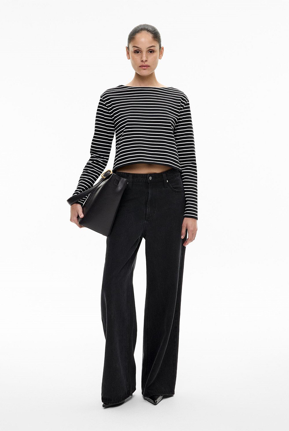 Cropped Long Sleeve Top