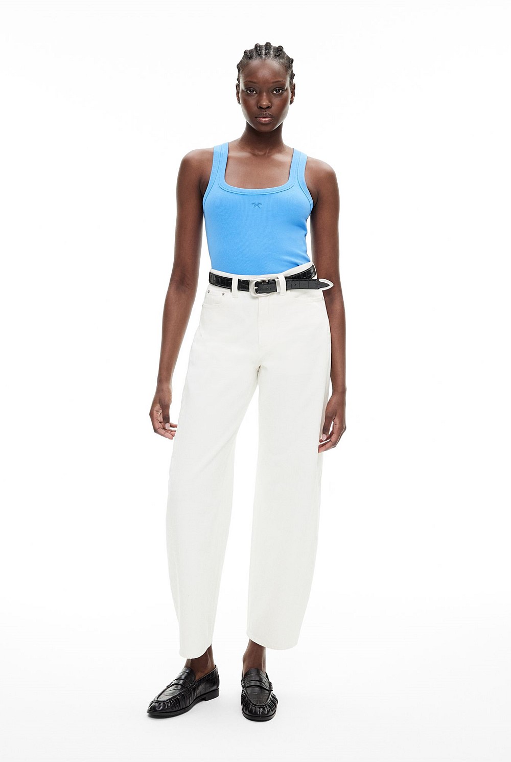 Rib Square Neck Tank