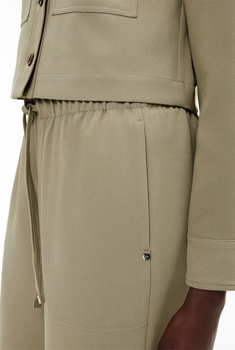 Crepe Track Pants