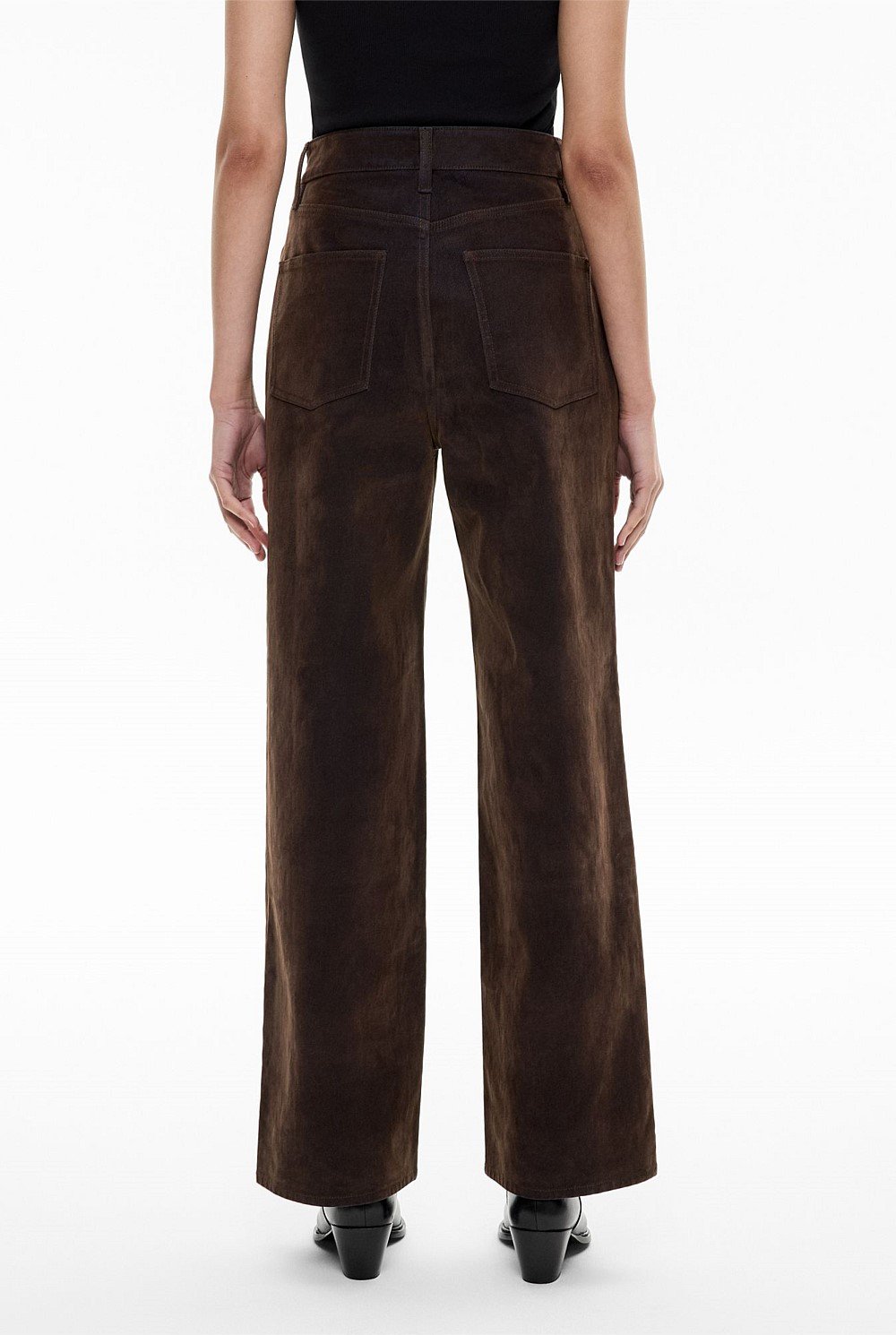 Flocked Denim Jeans
