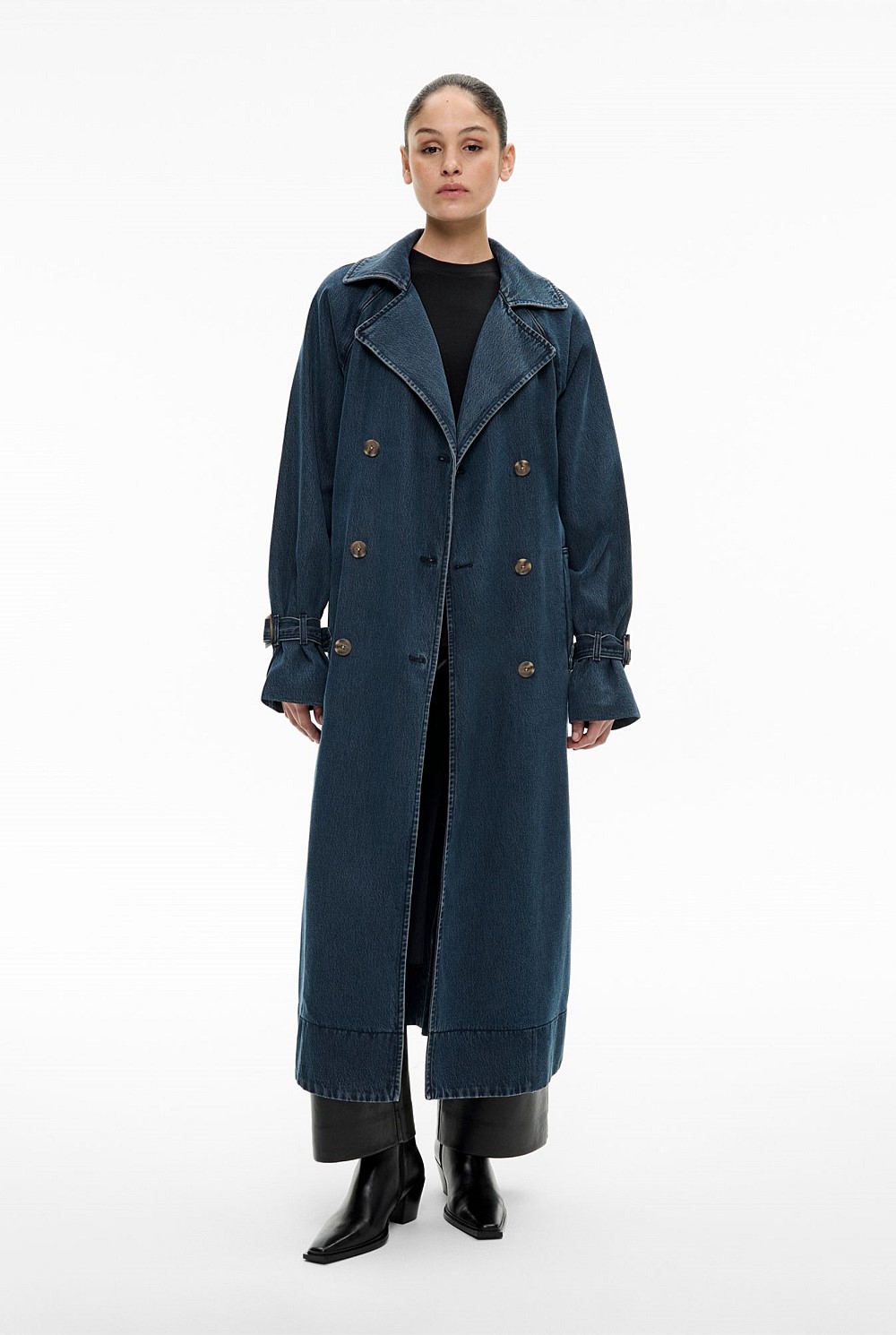 Denim Trench Coat