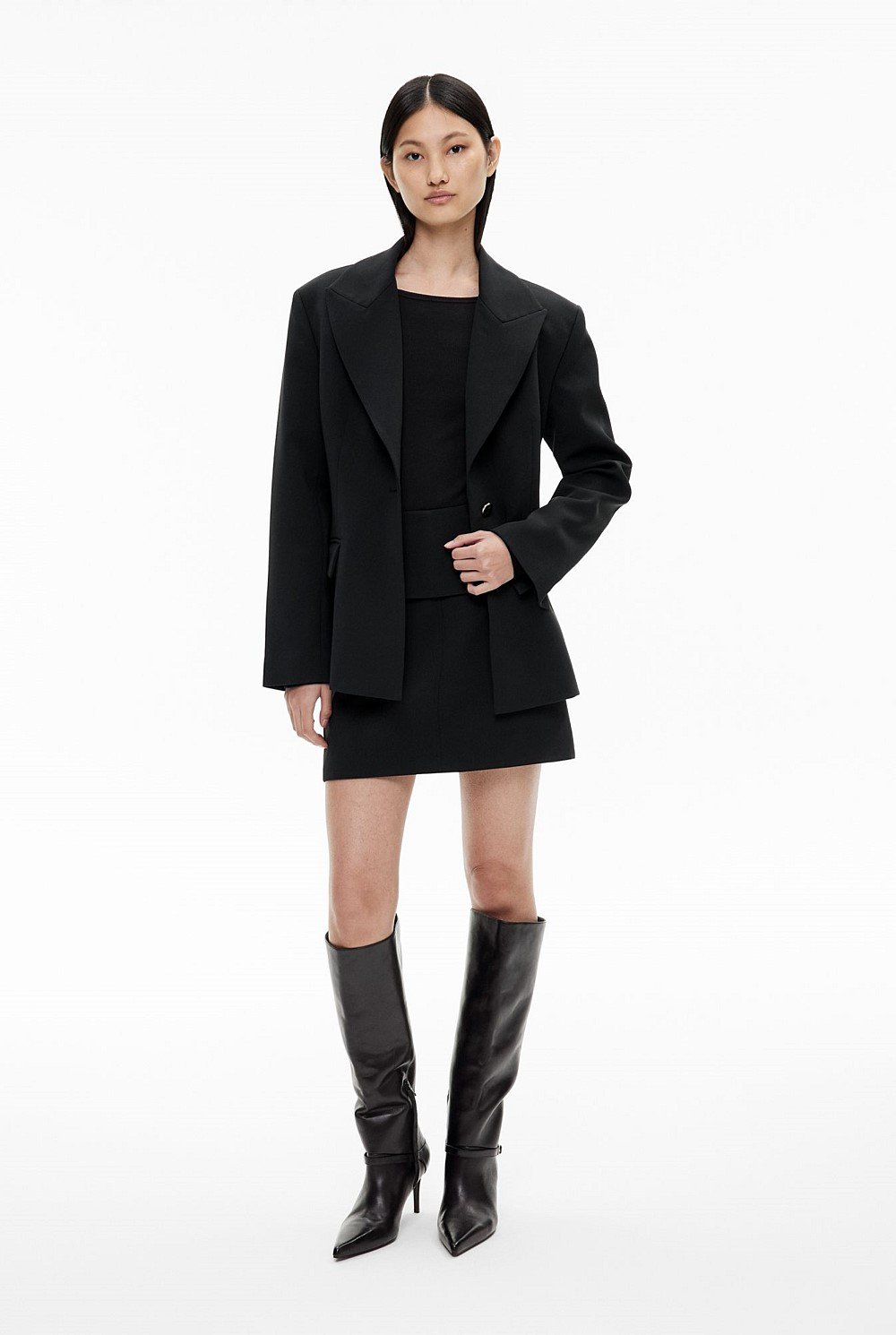 Waist Tab Mini Skirt