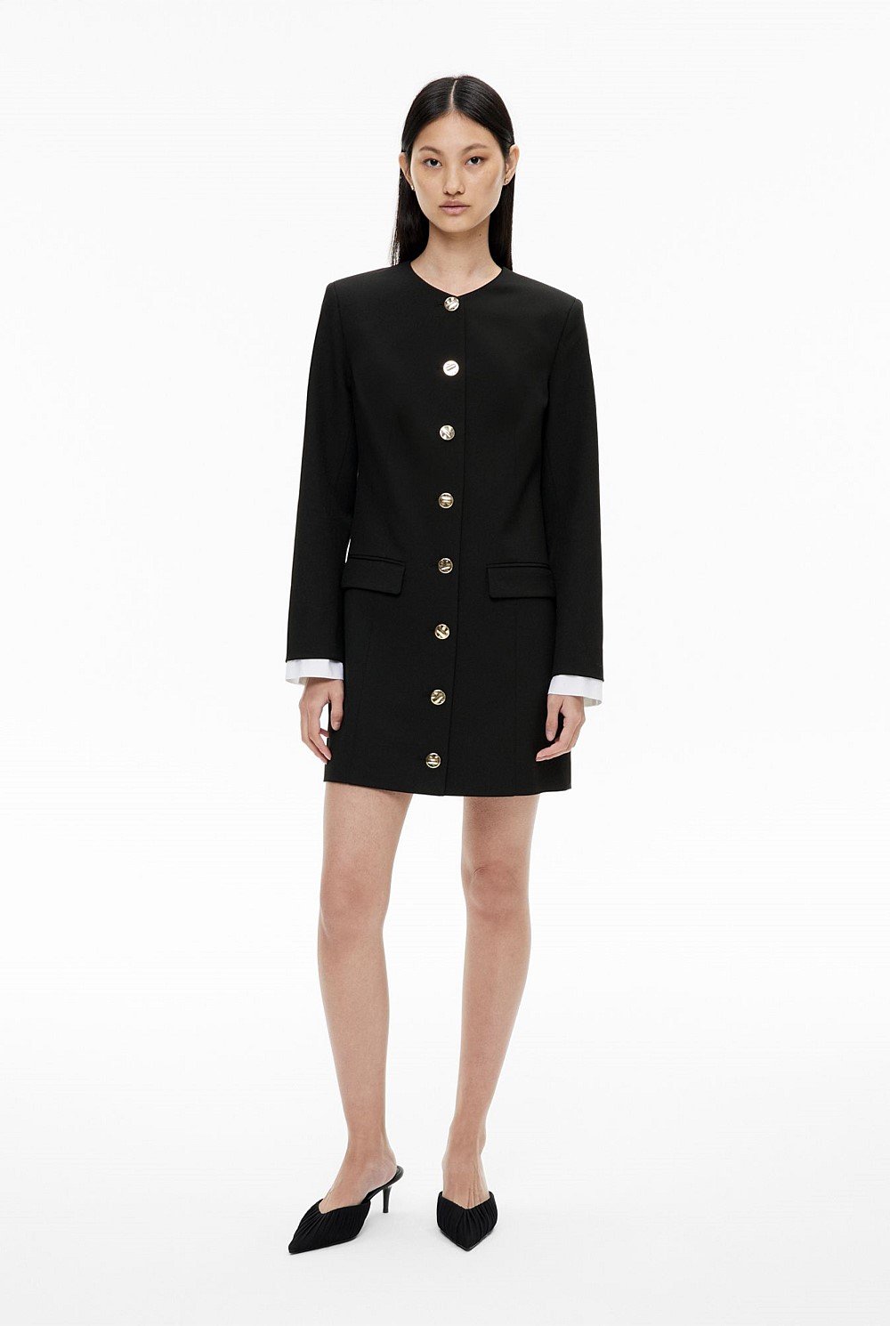 Button Detail Dress