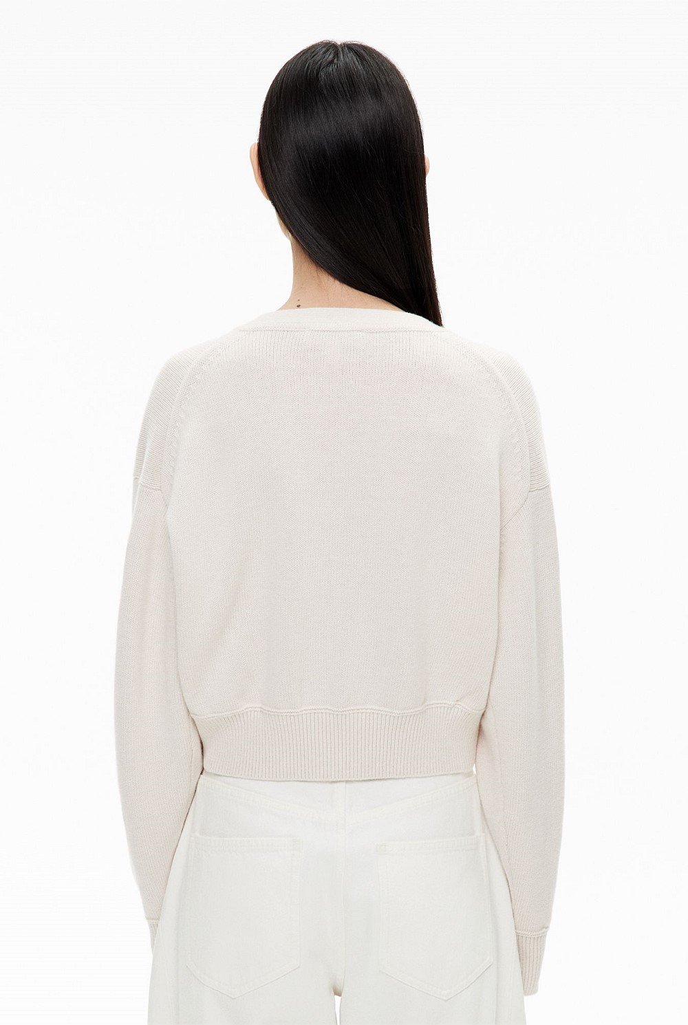 Button V Neck Cardigan