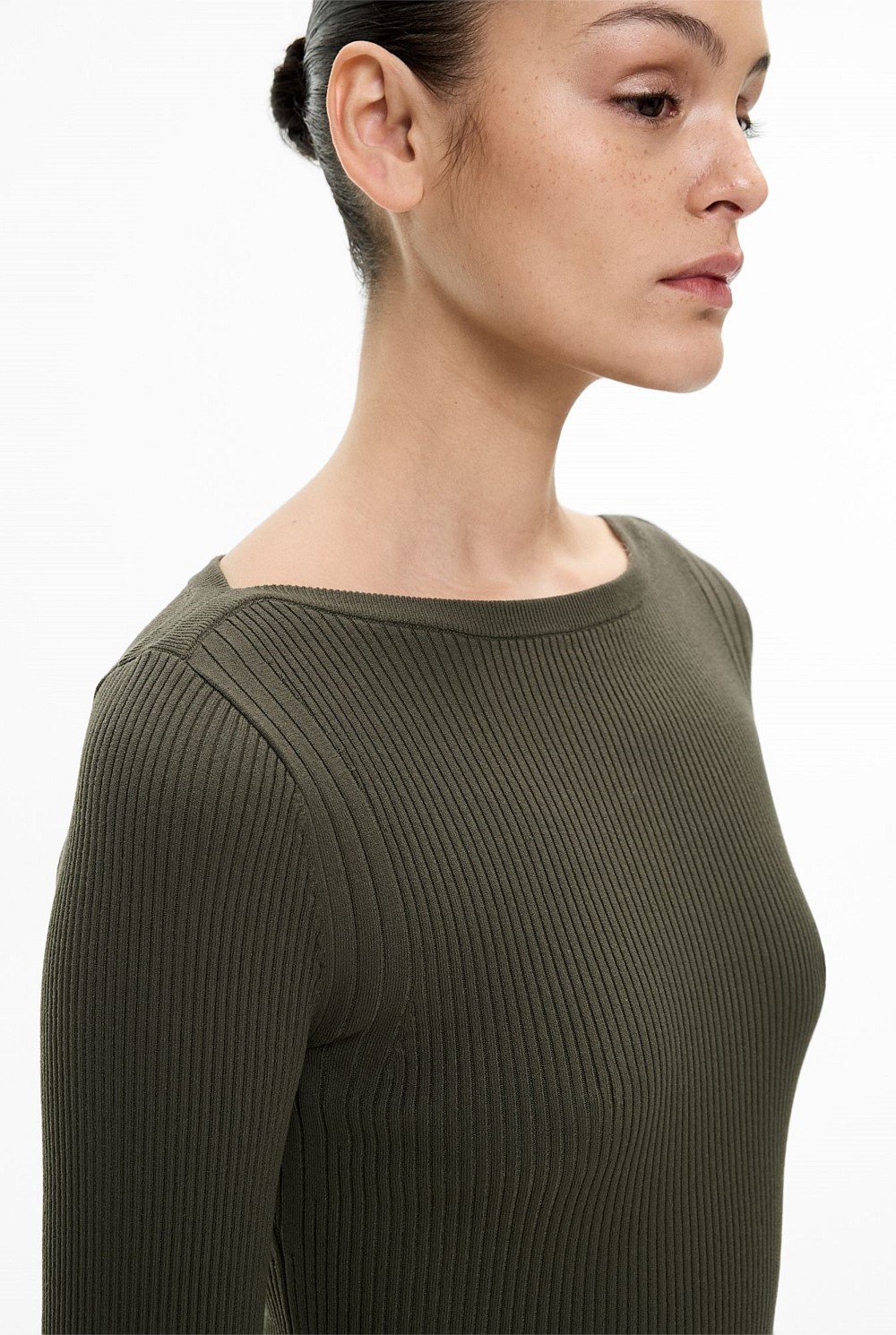 Asymmetric Hem Knit