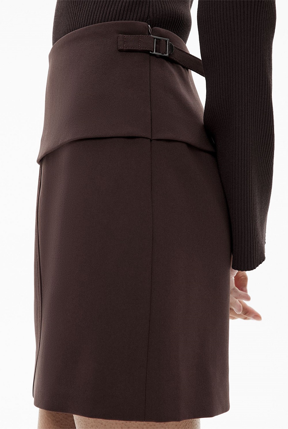 Waist Tab Mini Skirt