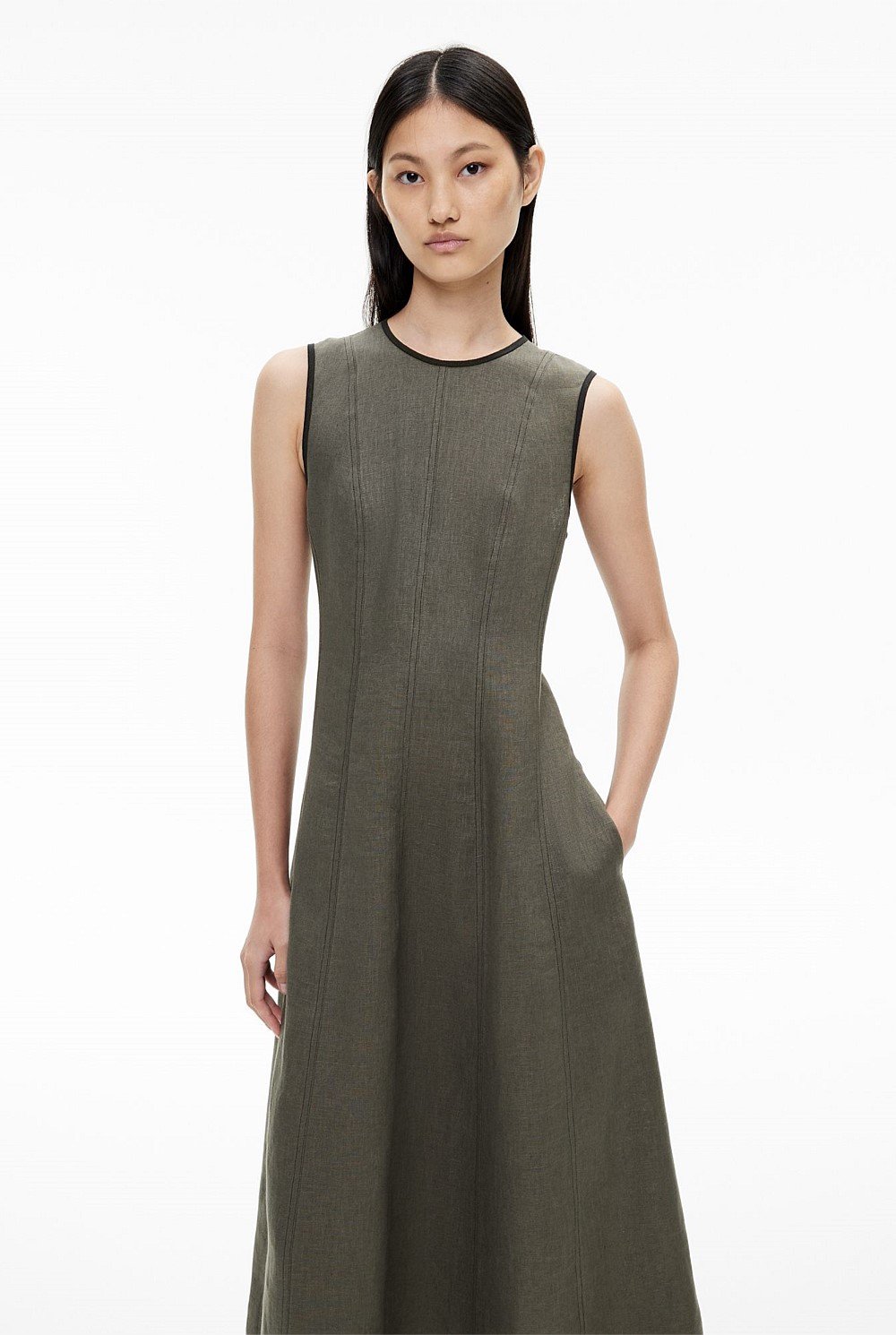 Linen Seam Dress