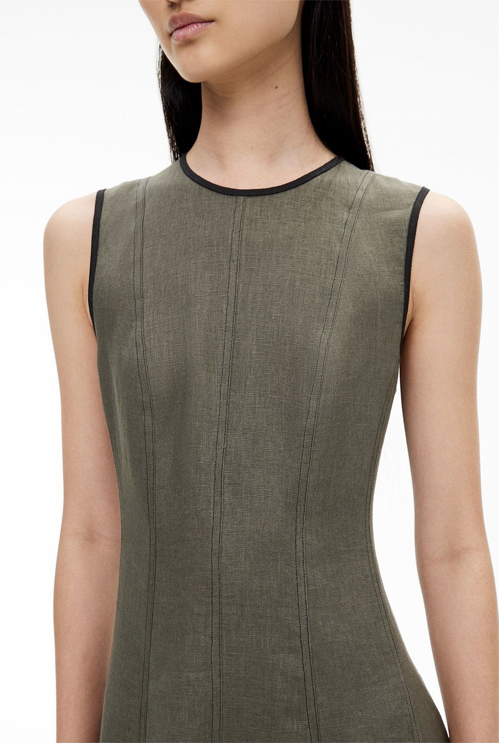 Linen Seam Dress