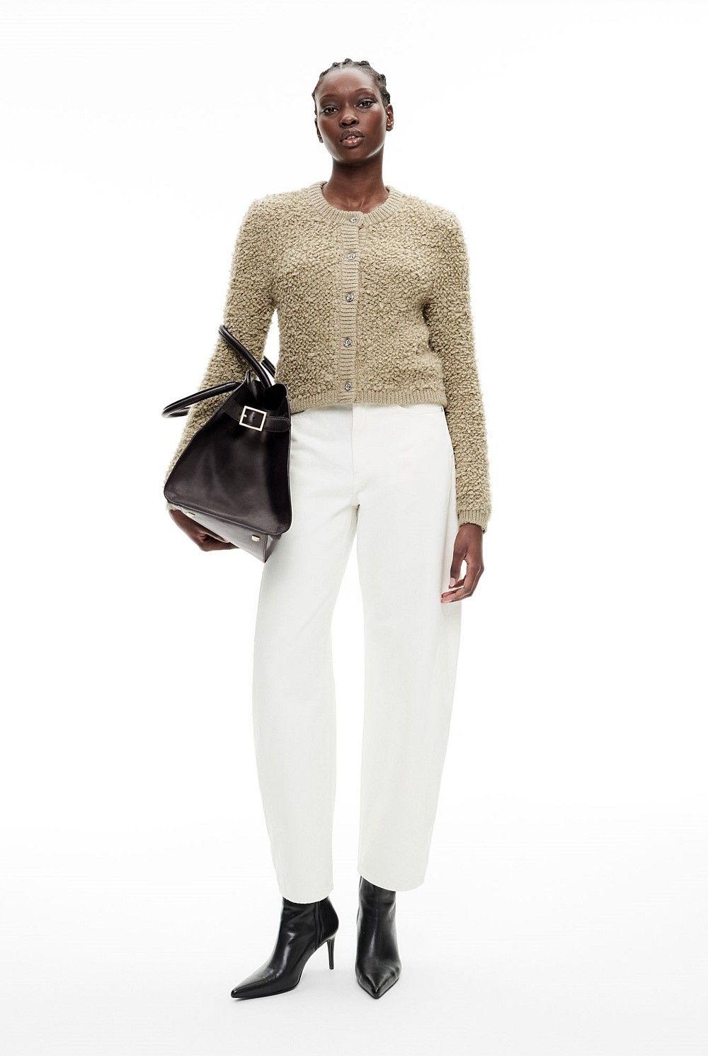 Textured Button Cardigan