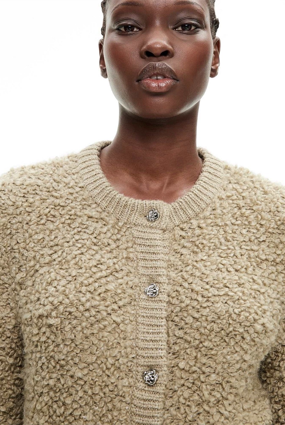 Textured Button Cardigan