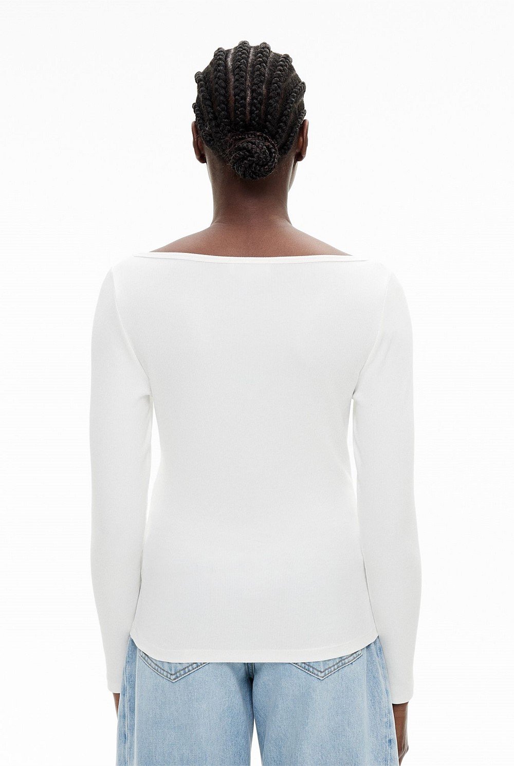 Rib Boat Neck Top